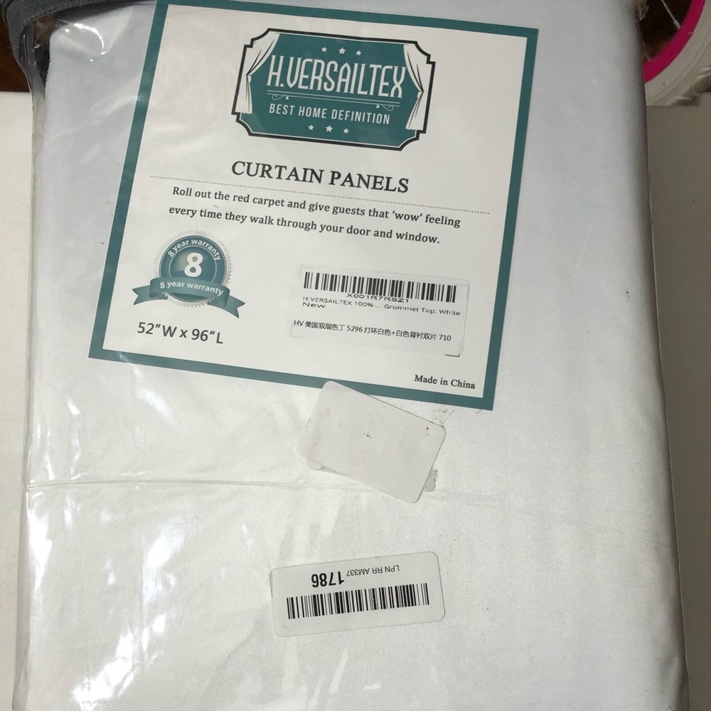 H. Versailtex 52”x96” Window Curtains